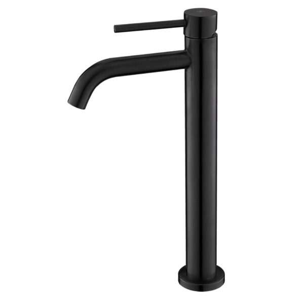 Grifo Lavabo Plenum Caño Alto Negro
