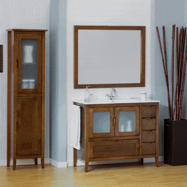 Mueble de Baño Rústico Leva 100 cm